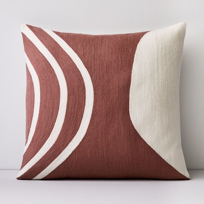 Crewel Embroidery Abstract Decorative Cushion Throw Pillow Covers