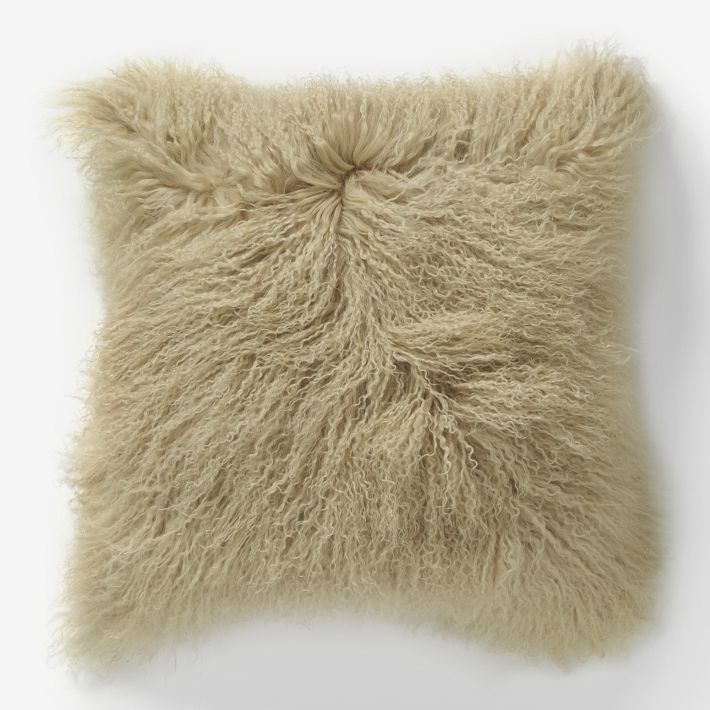 Mongolian Lamb Pillow Cover West Elm