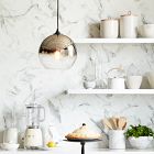 White Marble Kitchen Utensil Holder