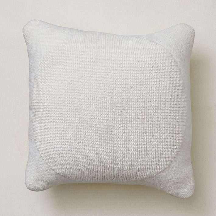 Modern Tufted Square Throw Pillow White - Threshold™