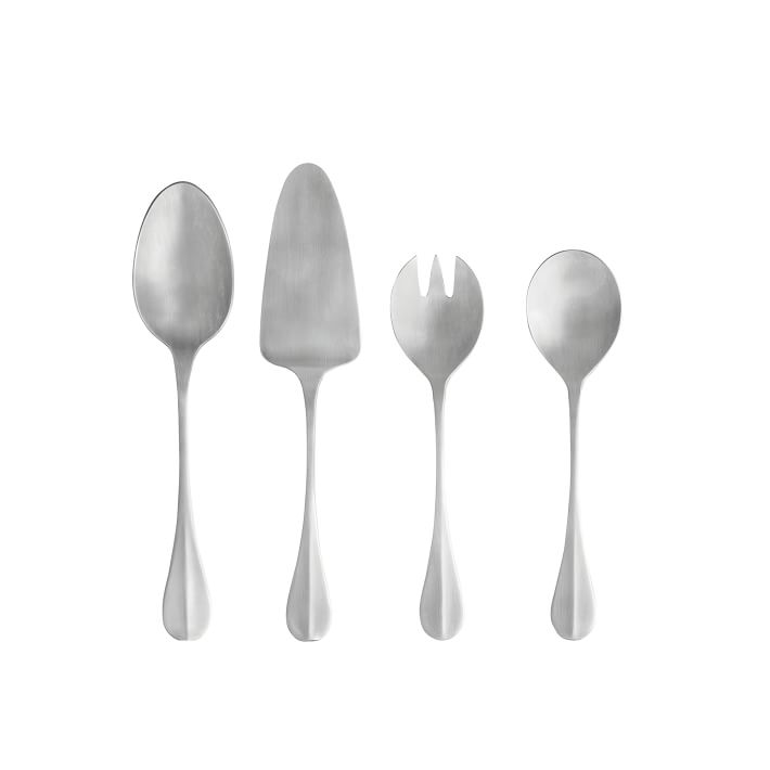 Costa Nova Nau Brushed Stainless Steel Serving Utensils