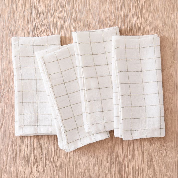 Creative Women :: Napkins, Set of 6, Stone Washed Linen - Hemmed