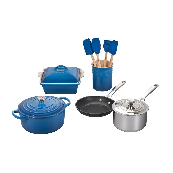 Le Creuset Enameled Cast Iron Signature Enameled Cast Iron 9-Piece Cookware Set | Flame