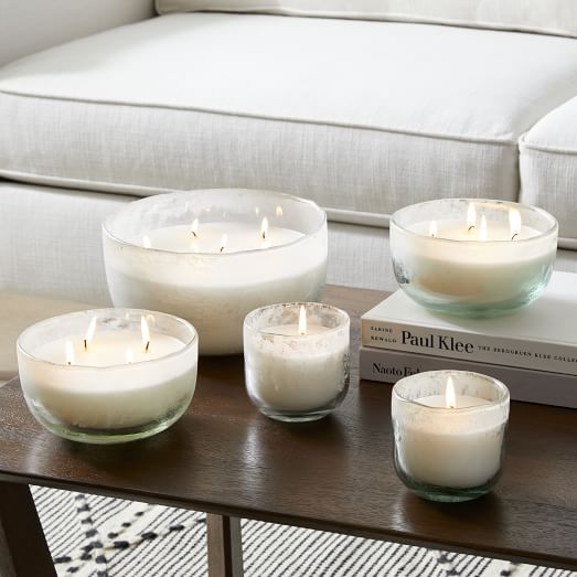 Frosted Glass Candles Collection West Elm