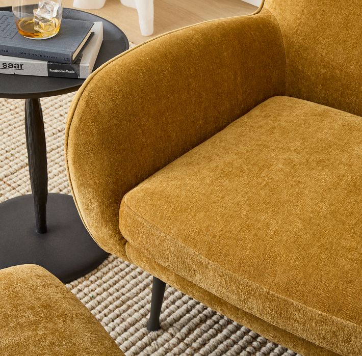 West elm chair discount ottoman