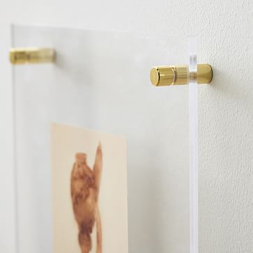 Modern Acrylic Frames - Brass | West Elm