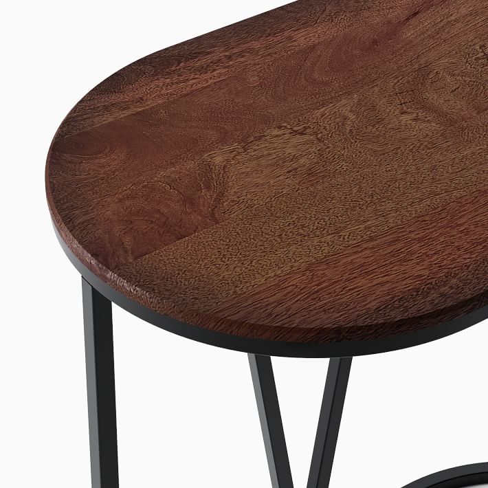 Rivera C-Shaped Side Table - Walnut | West Elm