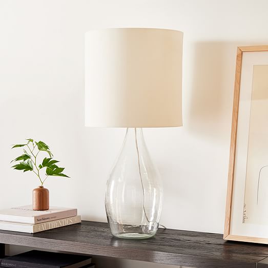 Recycled Glass Table Lamp | Modern Light Fixtures | West Elm