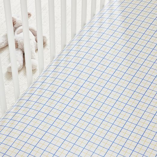 Ada Twist Graph Paper Crib Fitted Sheet West Elm