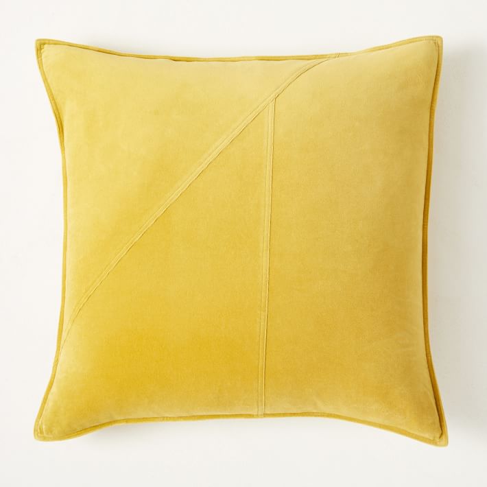 Washed Cotton Velvet Pillow Cover West Elm