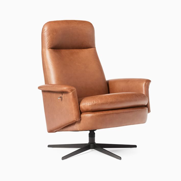 Sven leather swivel online recliner price