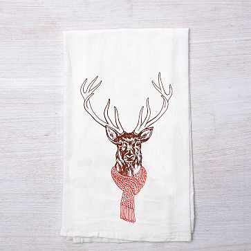 Counter Couture Moose Flour Sack Towel 1 Towel