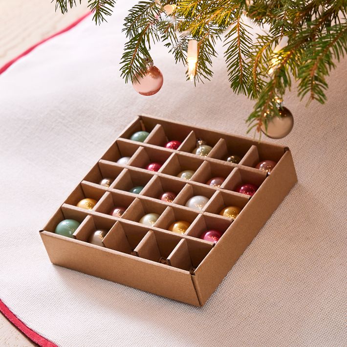 Pure Glass Ball Ornament Box (Set of 9)