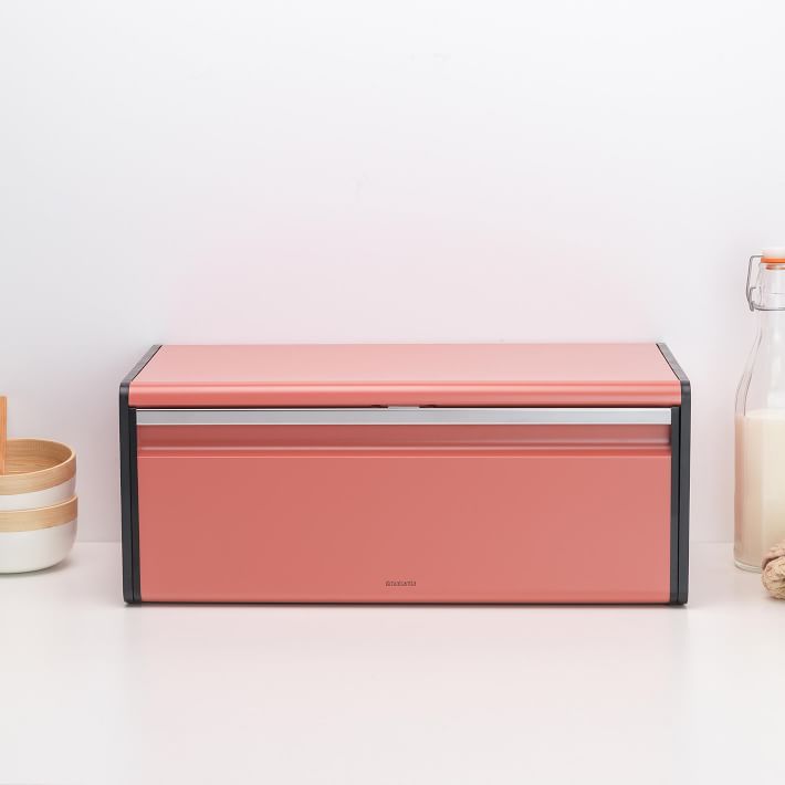 Brabantia Fall Front Steel Bread Box West Elm