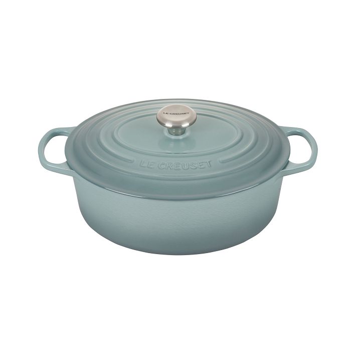 Le Creuset Signature Wide Oval 3.5-Qt. Caribbean Blue Enameled