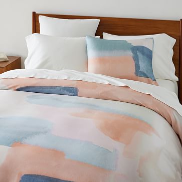 Silky TENCEL™ Delicate Shapes Duvet Cover & Shams | West Elm