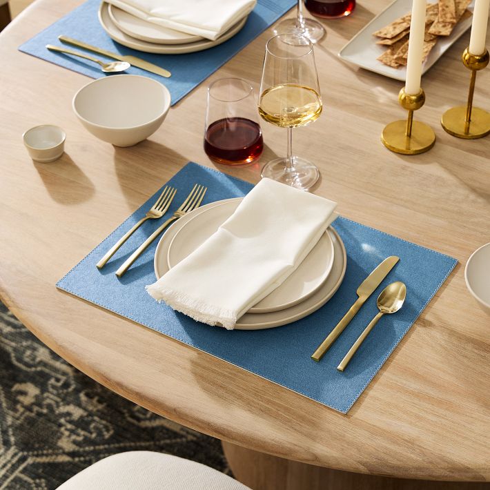 Denim Texture EasyCare Placemat West Elm