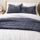 Lush Velvet Tack Stitch Quilt & Shams | West Elm