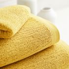 Textured Organic Cotton Towel textured_Tarragon / Bath Sheet