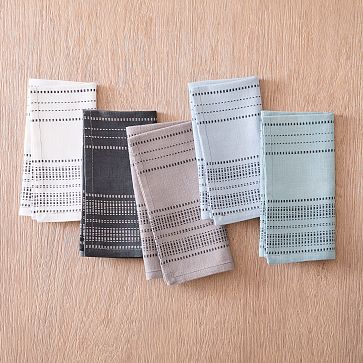 Choice 18 x 18 Natural / Dye-Free Cotton Waffle-Weave Kitchen Towel -  12/Pack