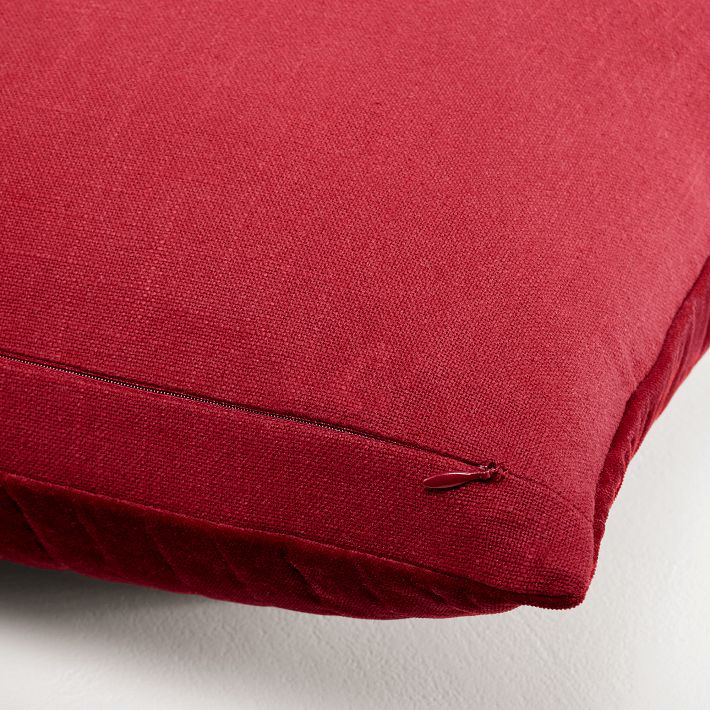 Quilted Ripple Velvet Pillow Cover West Elm