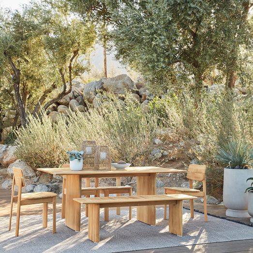Anton Outdoor Teak Dining Table (72"96") West Elm