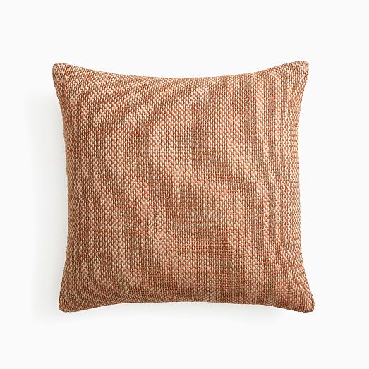 Two Tone Chunky Linen Pillow Cover | West Elm