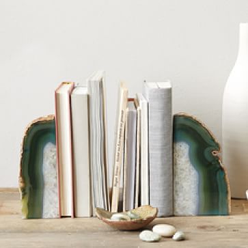 Agate Bookends, Decorative Accents | West Elm