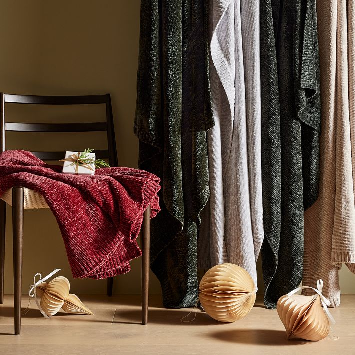 West elm luxe chenille throw new arrivals