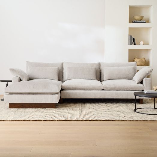 Harmony 2 Piece Chaise Sectional | Sofa With Chaise | West Elm