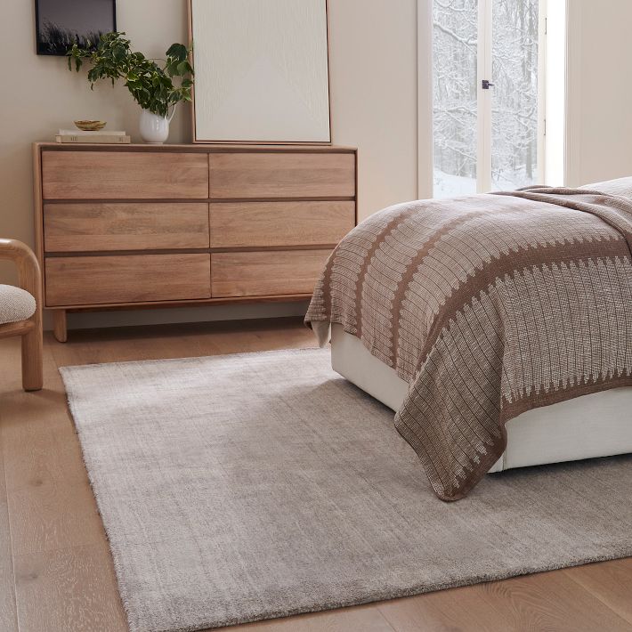 Hand-Loomed Shine Rug | West Elm