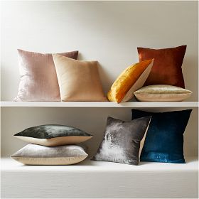 Velvet cushion clearance covers