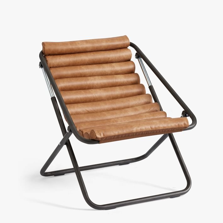 Channeled sling top chair