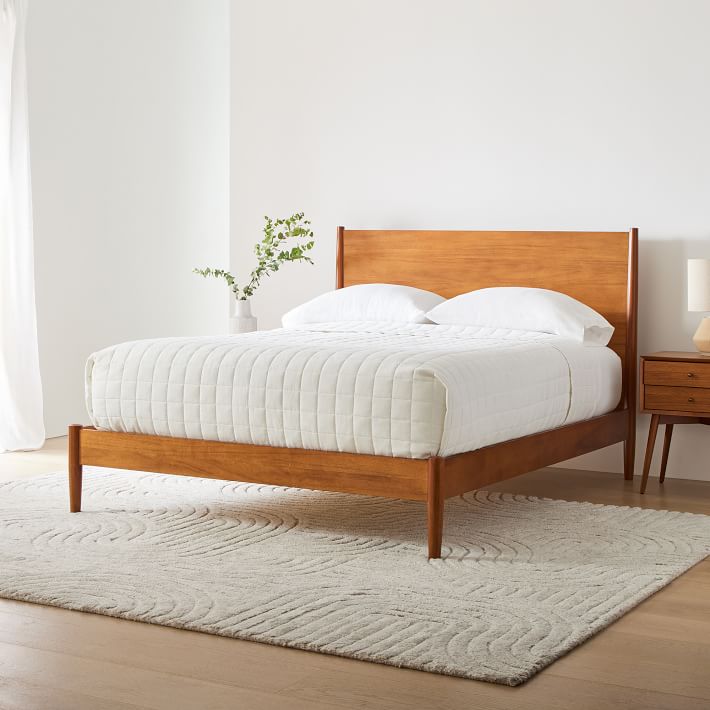 Mid Century Bed West Elm   Mid Century Bed O 