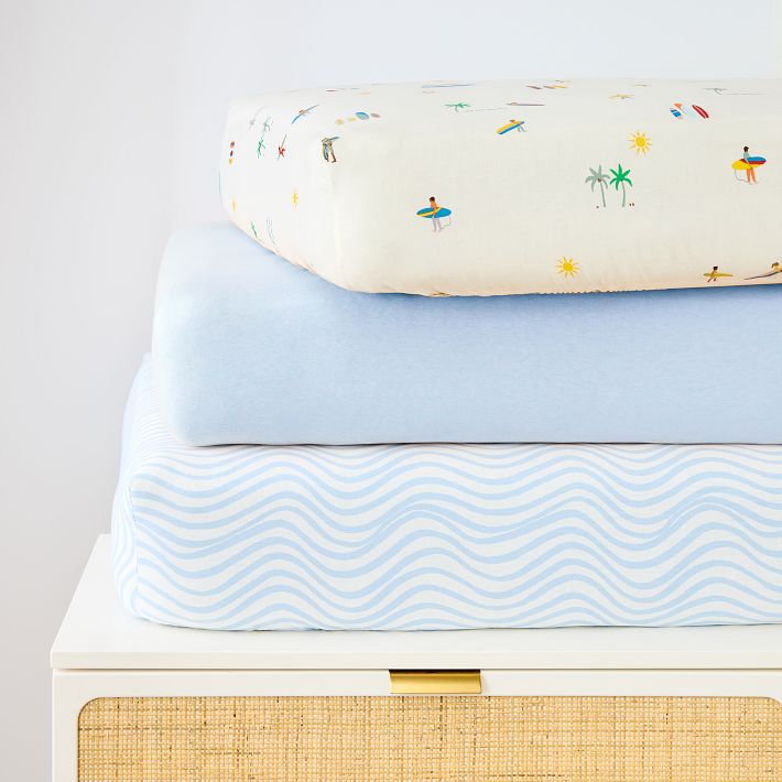 Surf Shack Crib Fitted Sheet Bundle West Elm