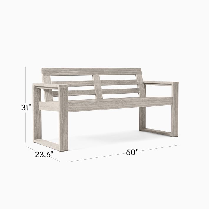 Portside Outdoor Porch Bench 60