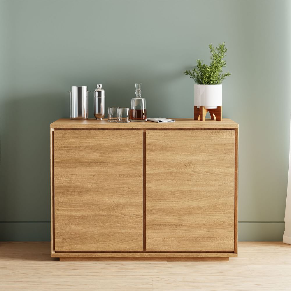 West elm store bar cabinet