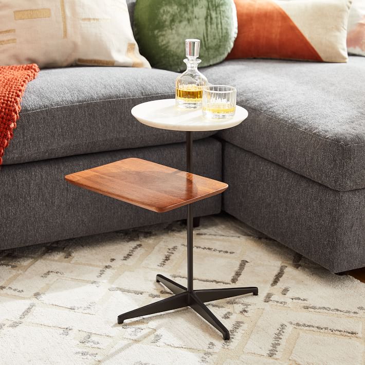 Mid-Century Tiered Drink Table | West Elm