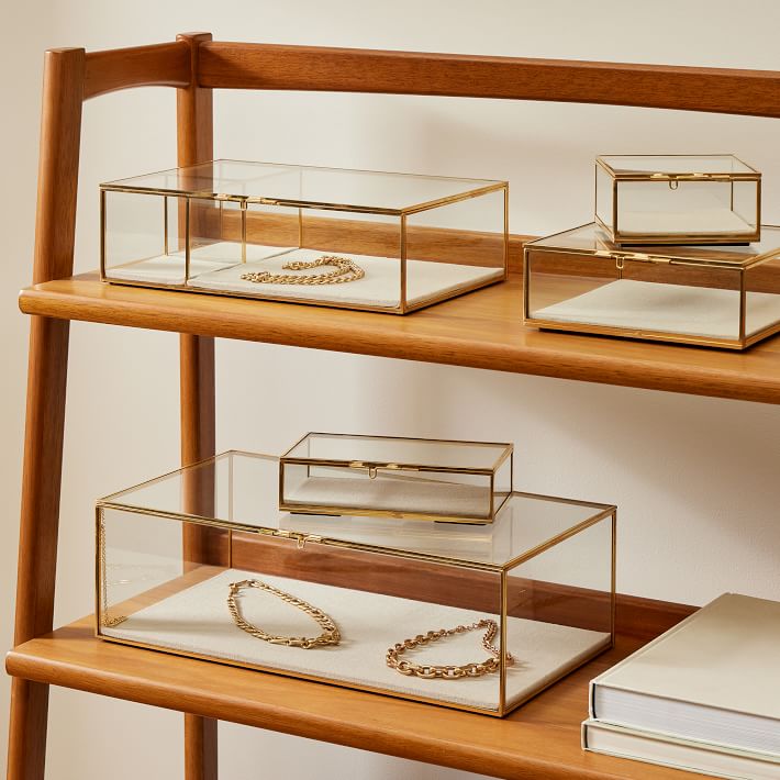 Terrace Gold &amp; Glass Jewellery Boxes