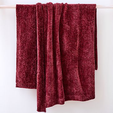 Open Box Luxe Chenille Throws West Elm