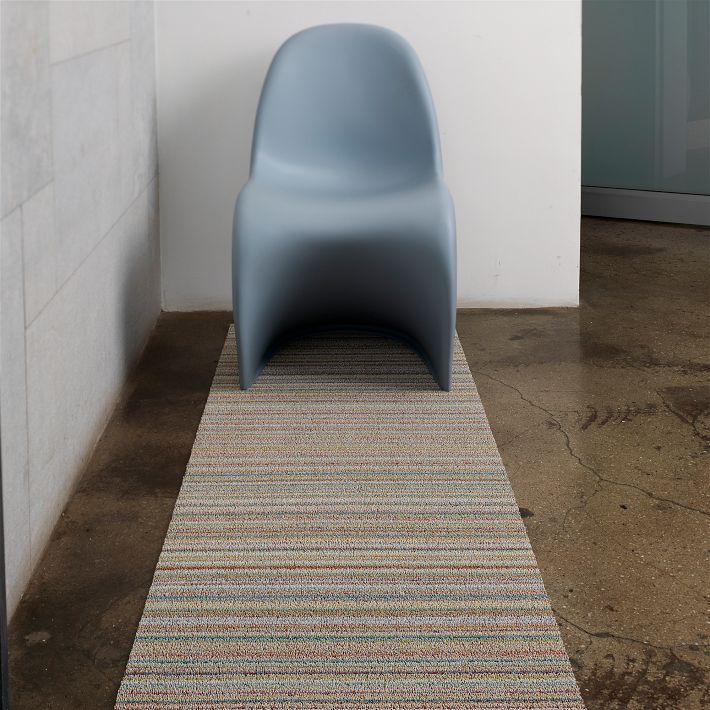 Chilewich Block Stripe Shag Indoor/Outdoor Floormat