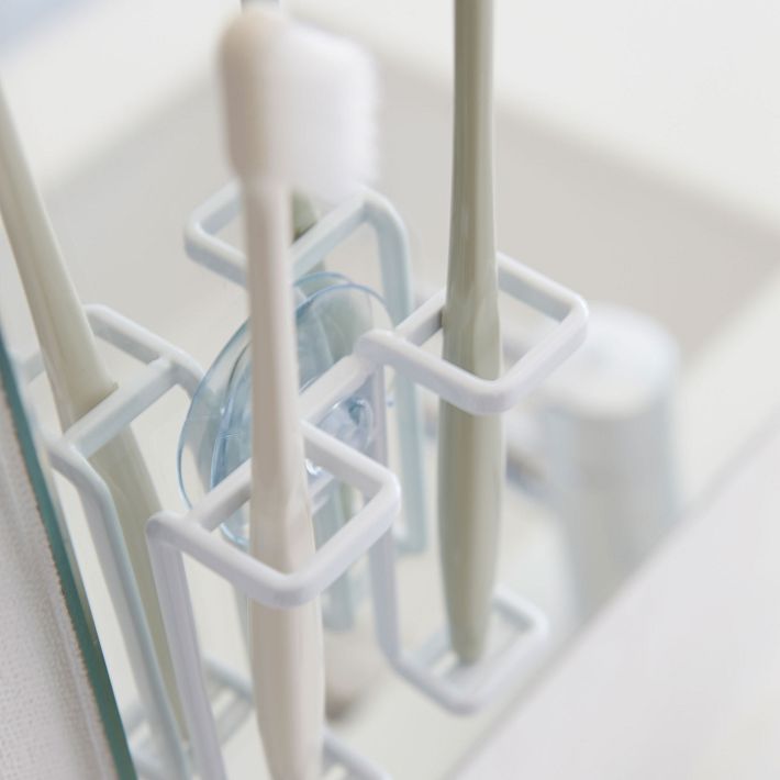 Yamazaki Suction Cup Toothbrush Holder White West Elm