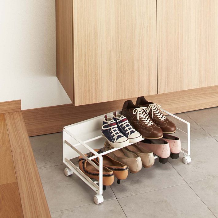 Yamazaki Frame Rolling Shoe Rack West Elm