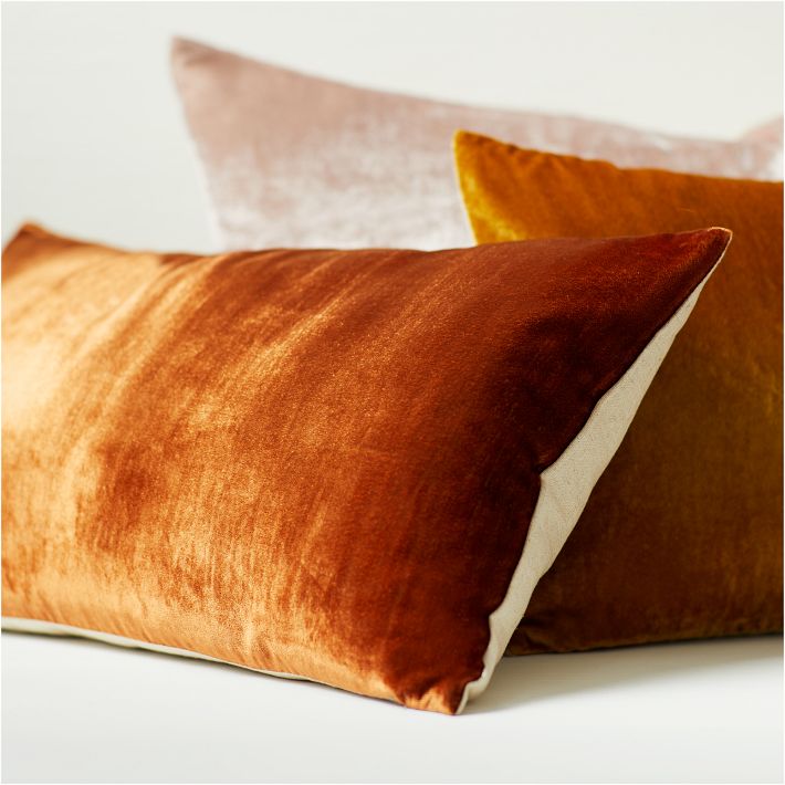 Lush Velvet Oversized Lumbar Pillow Cover