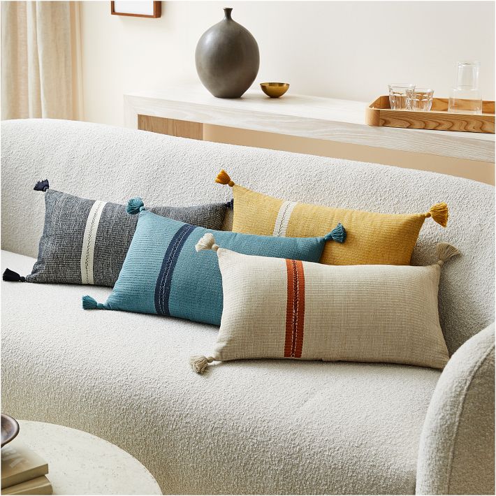 West elm lumbar discount pillows