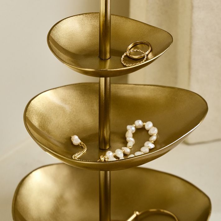 Organic Metal Jewelry Storage Tower West Elm