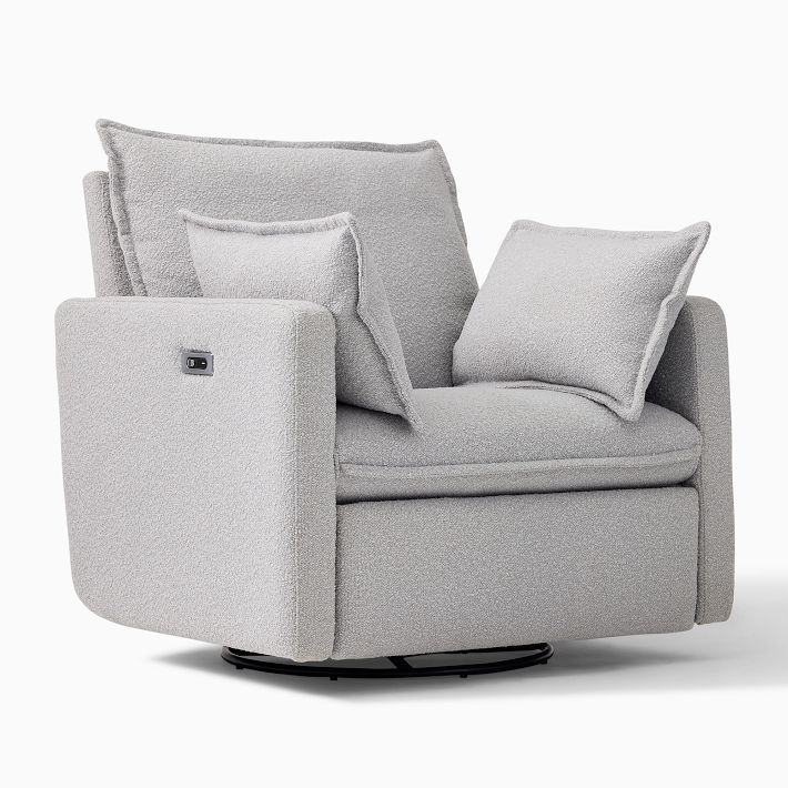 Sonoma Pillow Arm Power Recliner - Urban Arctic, Living Room Furniture