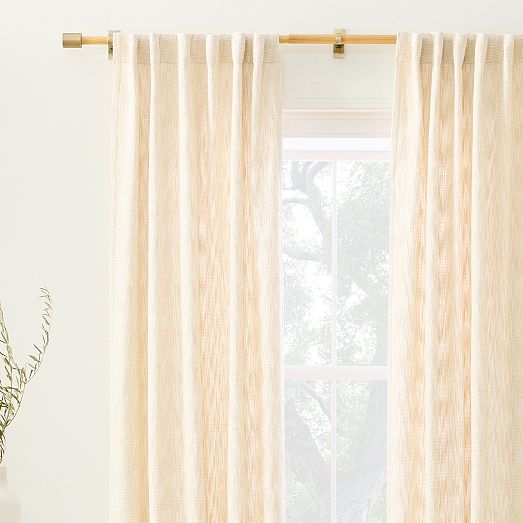 MidCentury Basketweave Curtain West Elm