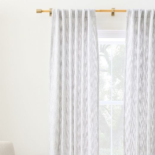 MidCentury Basketweave Curtain West Elm