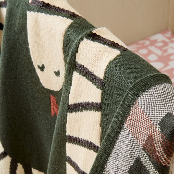 Snake Jacquard Baby Blanket West Elm
